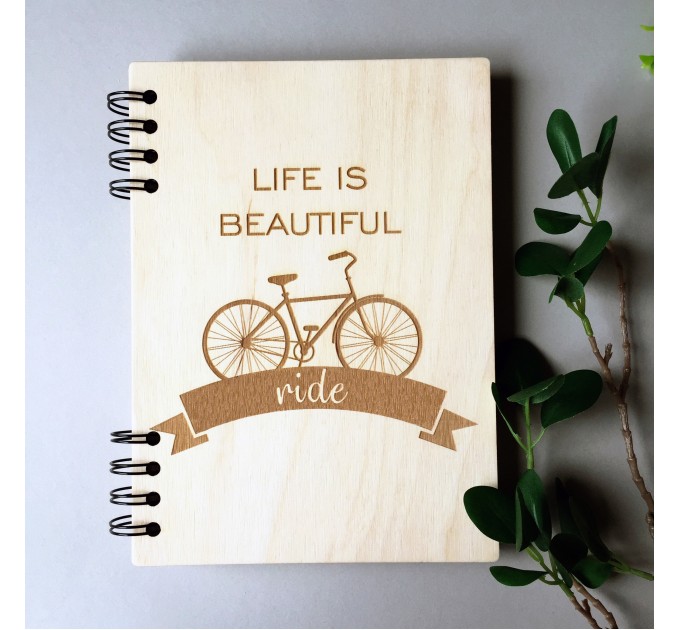ПІД ЗАМОВЛЕННЯ. Блокнот "Life is beautiful - ride". Термін виготовлення 2-3 робочих дні.
