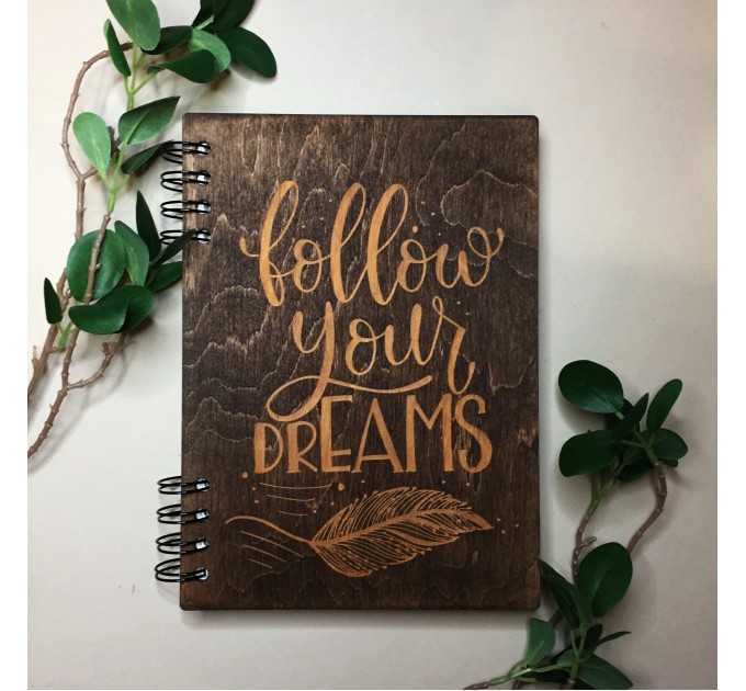 ПІД ЗАМОВЛЕННЯ. Блокнот "Follow your dreams". Термін виготовлення 2-3 робочих дні.