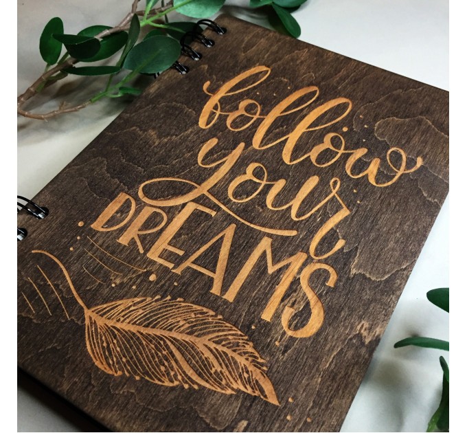 ПІД ЗАМОВЛЕННЯ. Блокнот "Follow your dreams". Термін виготовлення 2-3 робочих дні.