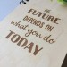 ПІД ЗАМОВЛЕННЯ. Блокнот "The future depends on what you do today". Термін виготовлення 2-3 робочих дні.