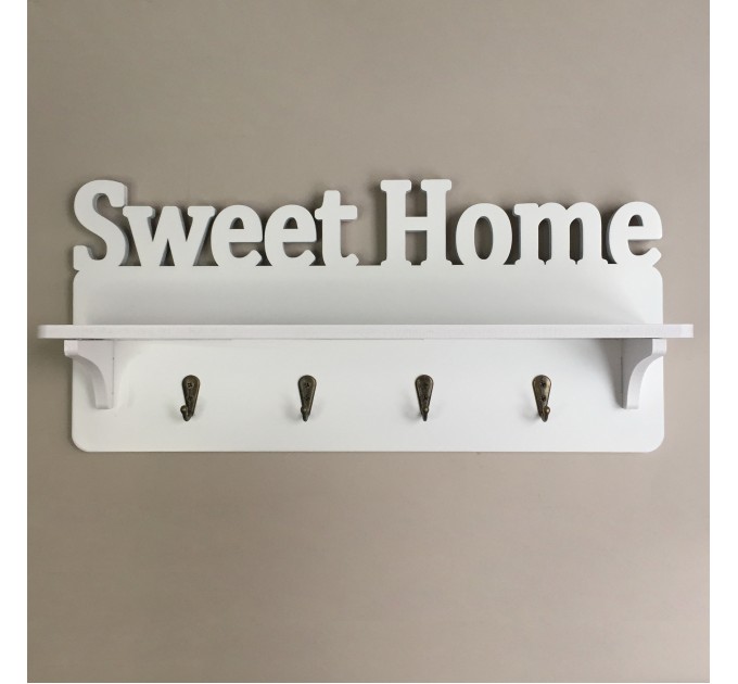 Ключниця ''Sweet Home'' біла. Термін виготовлення 3-5 робочих днів.