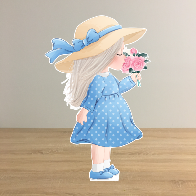 Фігура Дівчинка в капелюшку і синій сукенці ПІД ЗАМОВЛЕННЯ