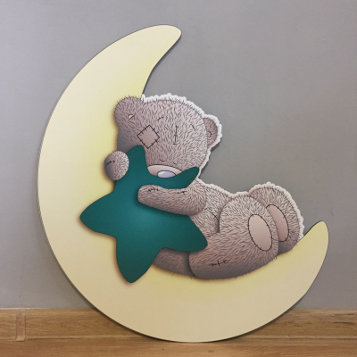 Фігура Ведмедик Тедді 10 ( на жовтому місяці) ПІД ЗАМОВЛЕННЯ