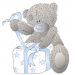 Фігура Ведмедик Тедді 15(голубий) ПІД ЗАМОВЛЕННЯ