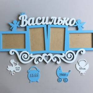 Дитяча фоторамка метрика